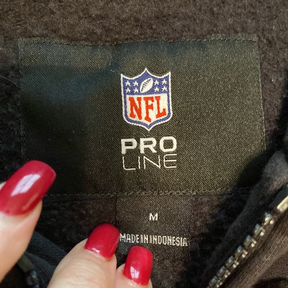 Vintage NY Giants NFL Pro Line Full Zip Hoodie | Size M - Picture 2 of 12